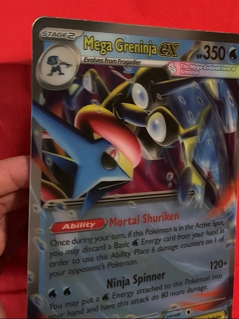 Premium Collection Mega Greninja ex Oversized Lenticular Promo Card Near Mint